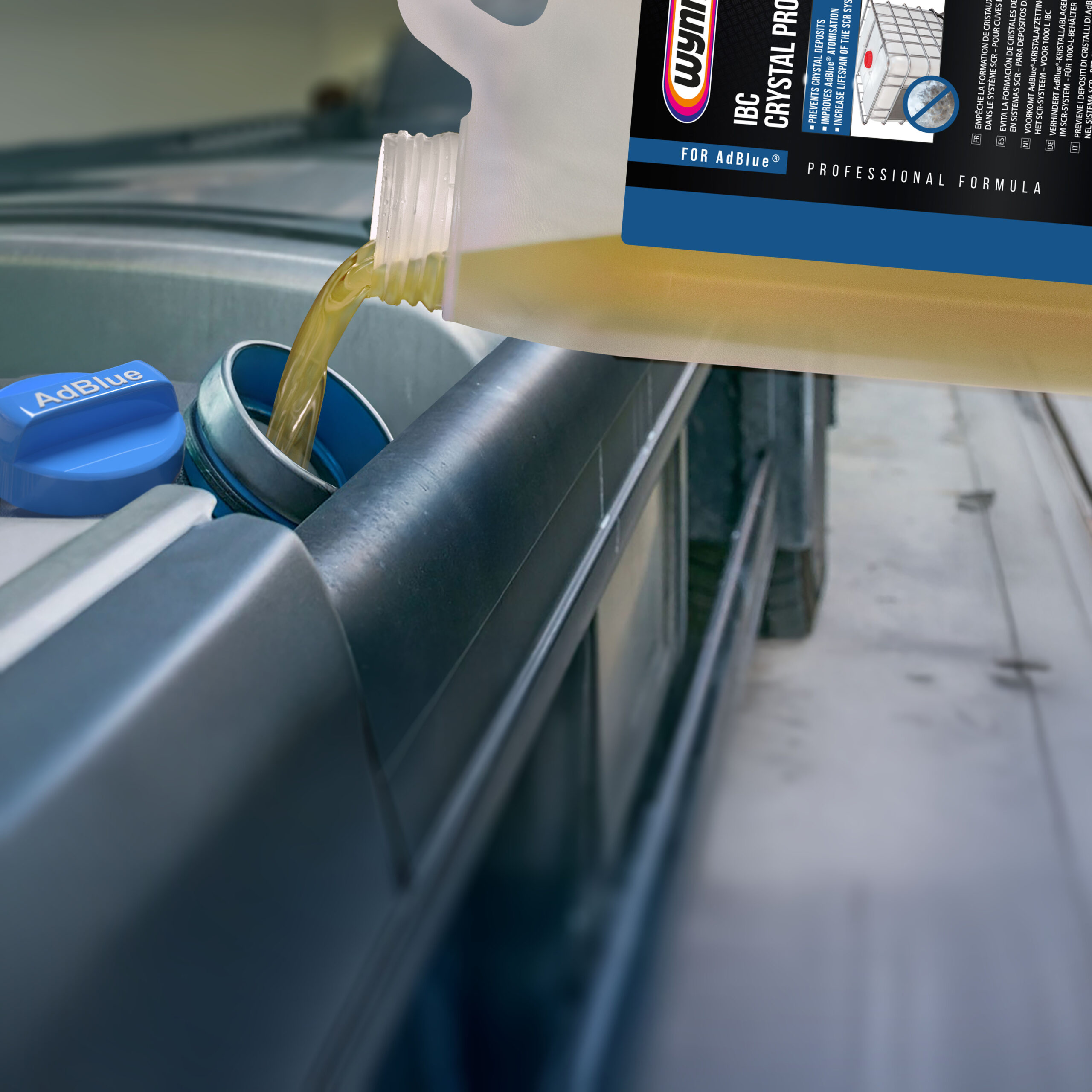 Filling up an AdBlue Tank